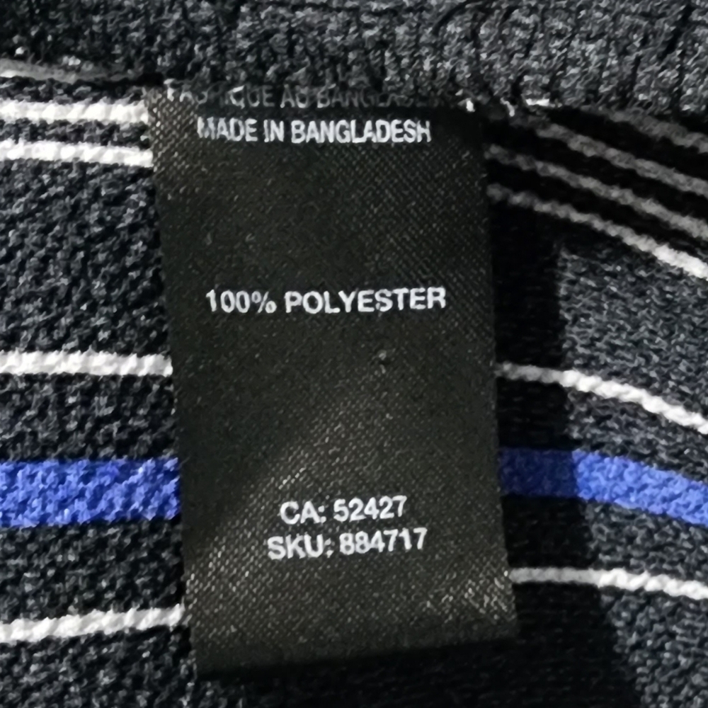 Lily Morgan Striped Jumpsuit Wide Leg V-Neck Blue Black White size:L - Picture 4 of 5